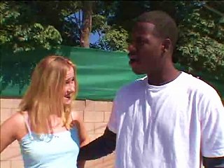 Young Blond On A Black Dick